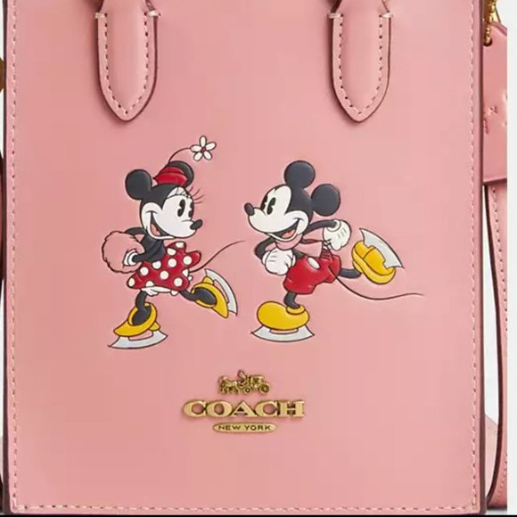 🐭 Disney X Coach North South Mini Tote With Ice Skate Motif - Picture 5 of 15